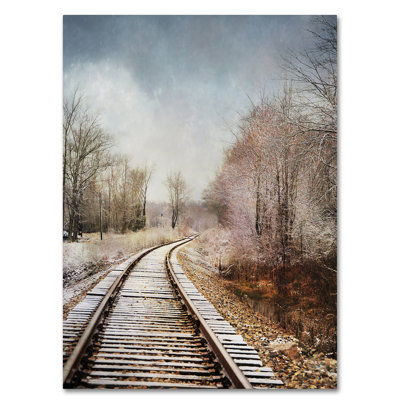«Snow On The Tracks» de Vidur, reproduction de photo sur toile tendue