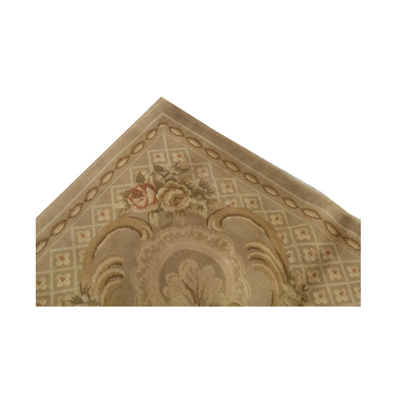 Hand-Knotted High-Quality Green Area Rug