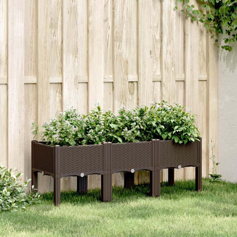 Aizzaddin Planter Box, Brown