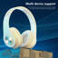 Casque d'écoute sans fil Bluetooth avec caisson de basses, casque d'écoute Bluetooth avec lumière DEL 5,2 pour la musique, les jeux et les sports-843093810