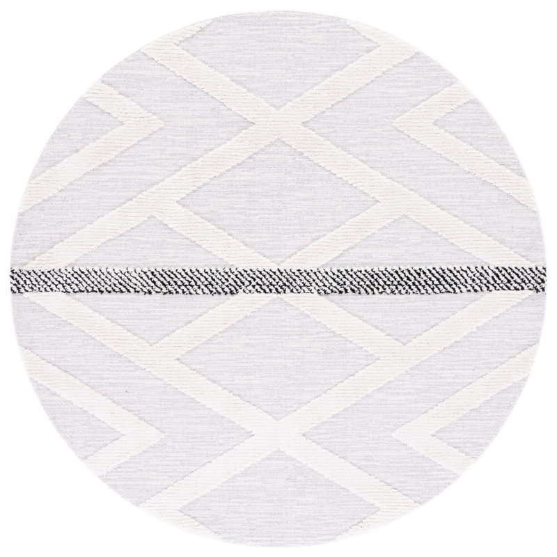 Shiflet Performance Geometric Rug, Round 6'7"