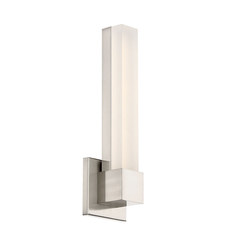 Forgey LED Armed Sconce, Brush Nickel