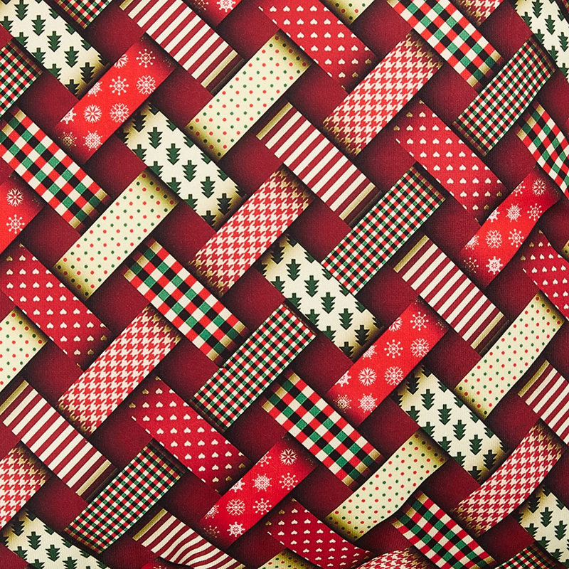 Coussin décoratif en polyester, Polyester/ Bourre en polyester, Rouge / Jaune / Brun, Géométrique