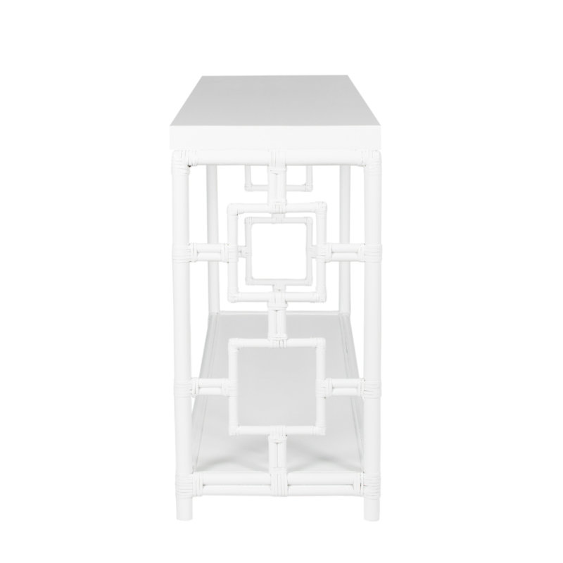 Sobe 60'' W Console Table, White