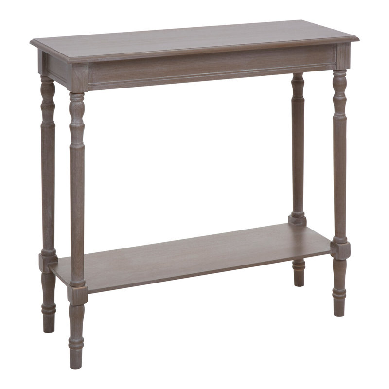 80cm Solid Wood Top Console Table