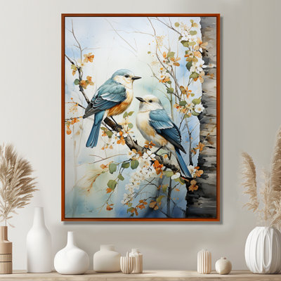«Birds On Amercian Basswood Tree Bird», art sur toile, arbres
