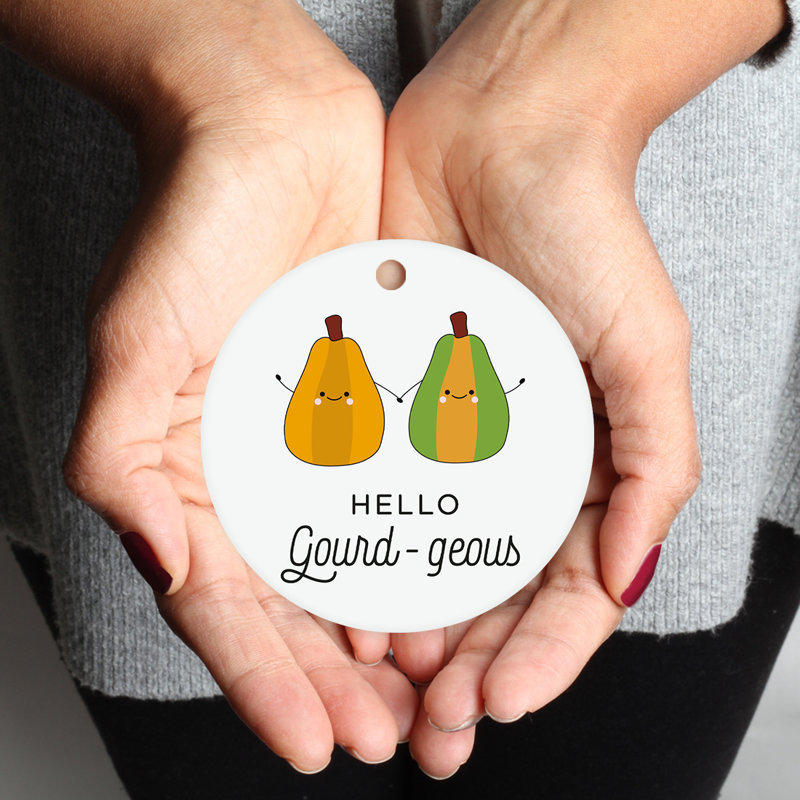 Ornement en forme de pun Funny Food pun gourds