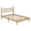 Lit plateforme en bois avec tête de lit en forme de gourde, lit plateforme de style rétro-1119673034