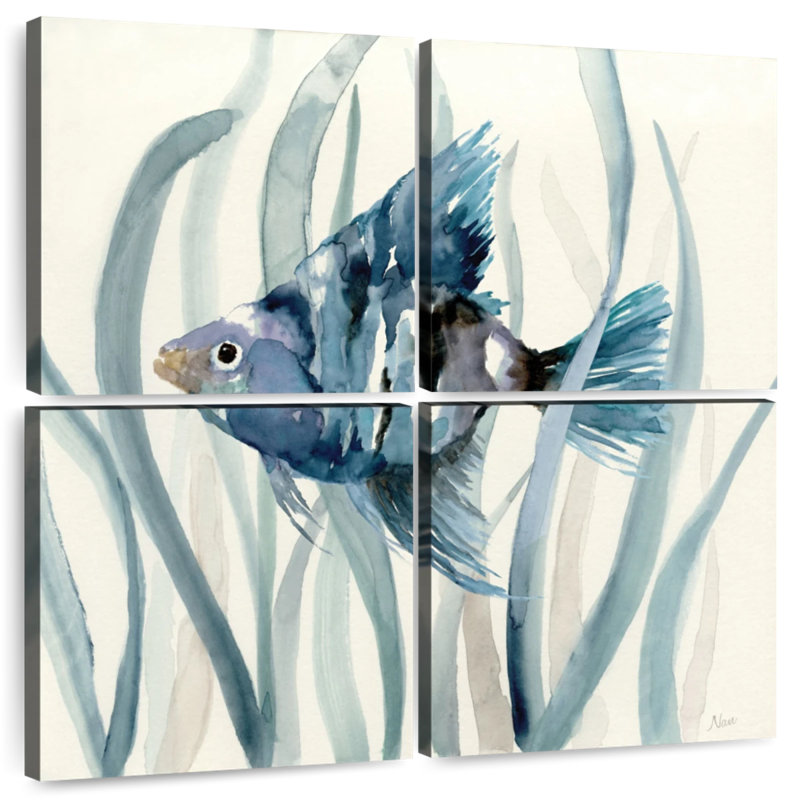 Brampt Fish In Seagrass II, 18" H x 18" W