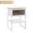 Ebern Designs Home Nightstand 3-tier Storage Table With Open Shelf Heavy-duty Metal Frame-569278016