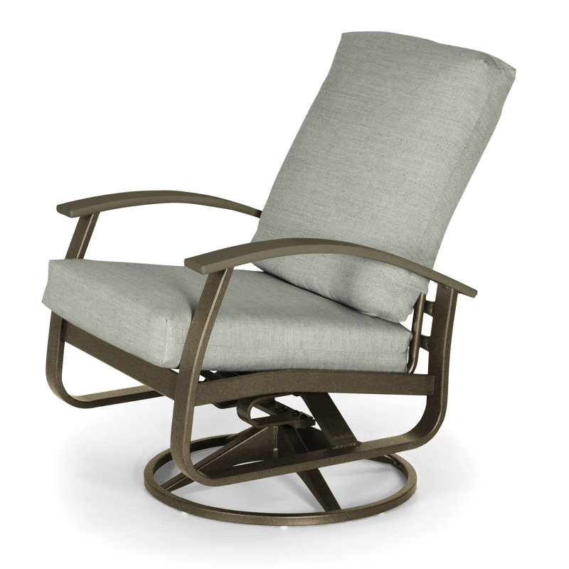 Belle Isle Outdoor Swivel Lounge Chair, Canvas Navy Sunbrella® Canvas, Textured Beachwood, Beachwood P40