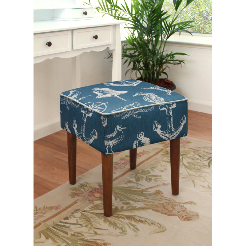 Tabouret de meuble-lavabo moderne rembourré nautique