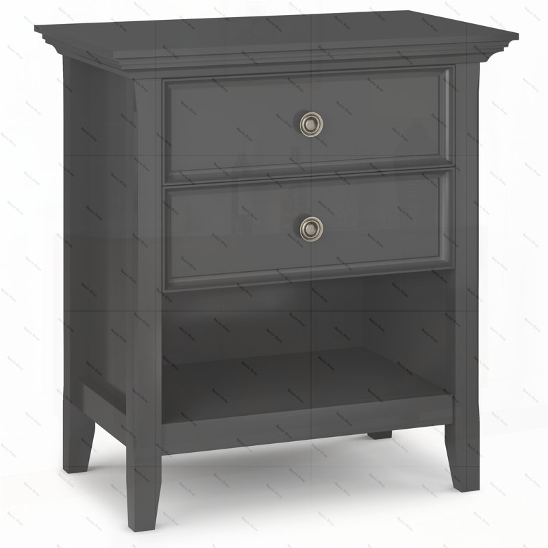 Amherst - Table de chevet - Noir