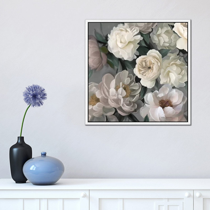 Garden Glory by Carol Robinson - Print on Canvas, 45.72 cm H x 45.72 cm W, White Framed