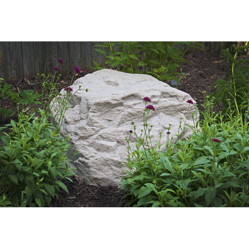 Spataro Weather Resistant Plastic Abstract Garden Stone, Sand