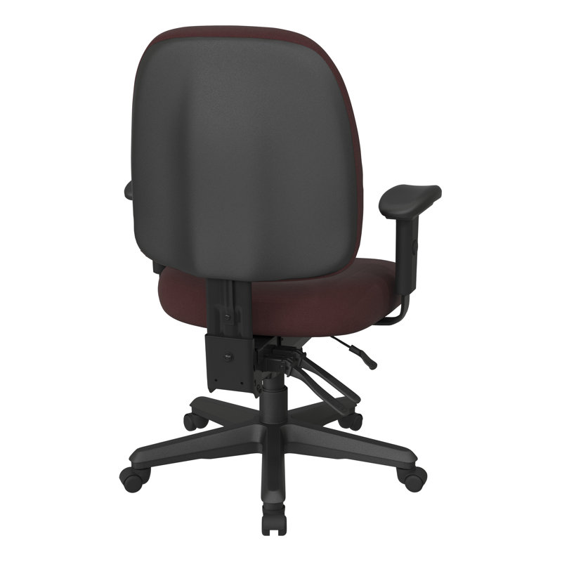 Ergonomic Polyester Blend Task Chair, Icon - Burgundy