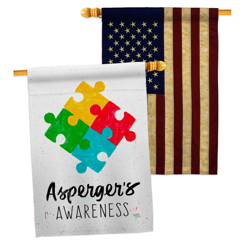Drapeau de maison en polyester à 2 côtés 40 x 28 po