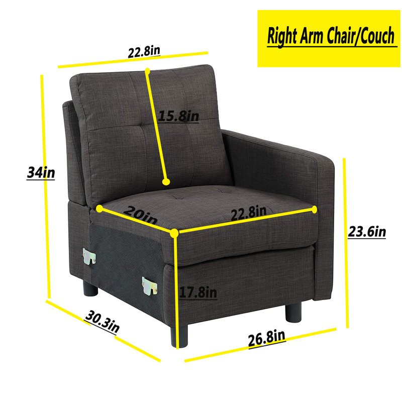 Renetha Upholstered 52'' Loveseat