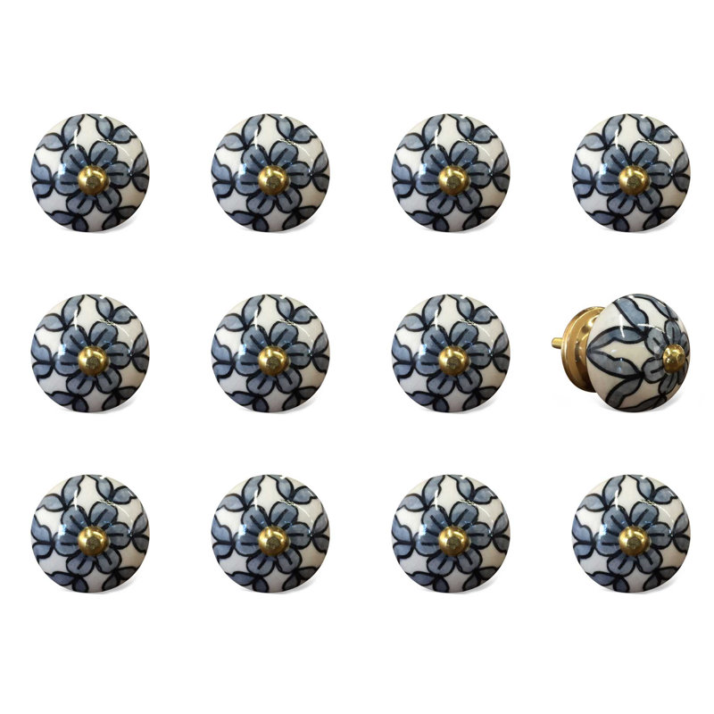Boutons blancs et noirs 1,5 po x 1,5 po x 1,5 po Calne