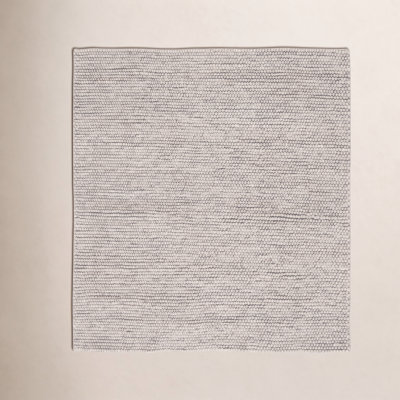 Elle Silver Hand-Woven Wool Rug