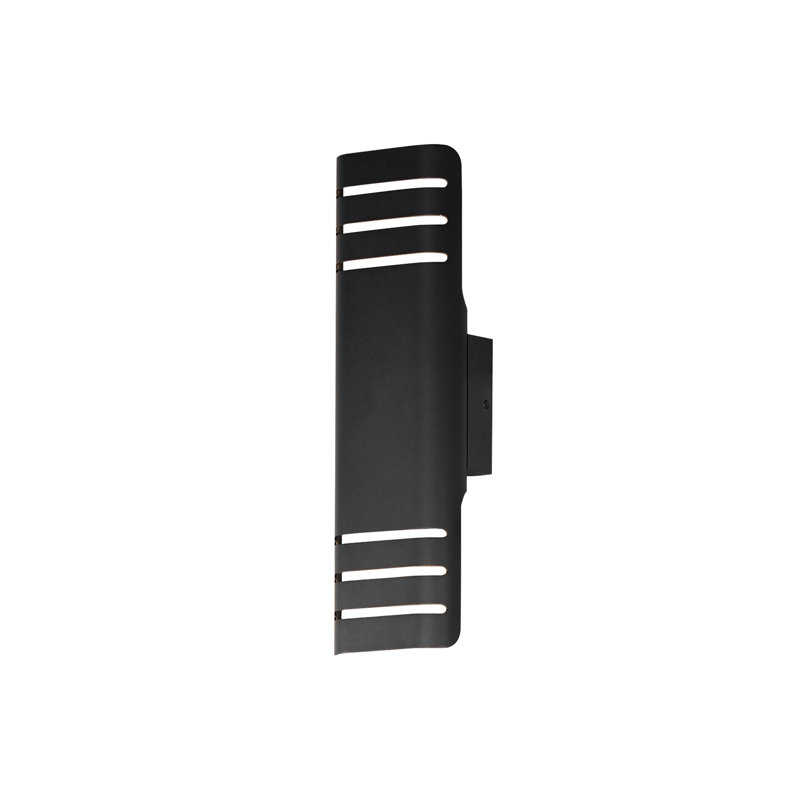 Fixation murale d'extérieur à DEL Mirha Lightray, Noir, 8, H 17,25 po x l 5 po x P 3,25 po