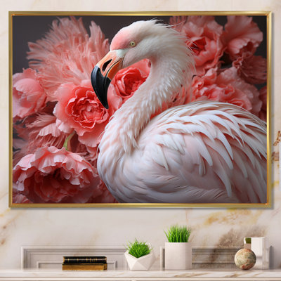Flamant rose élégance I - imprimé