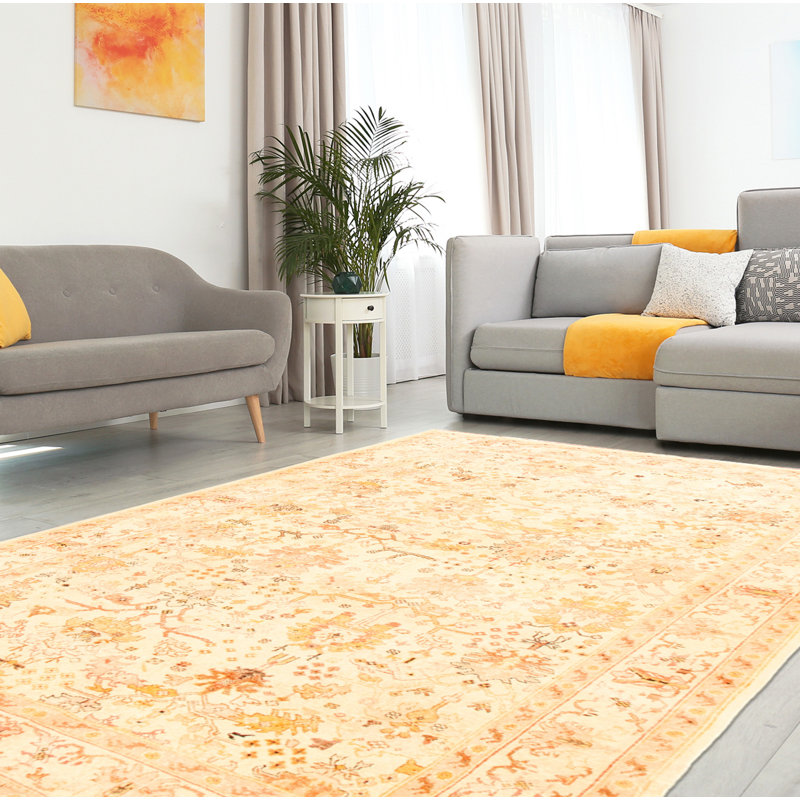 Guopeng One-of-a-Kind 5'10" X 8'11" 1990s Wool Area Rug in Ivory