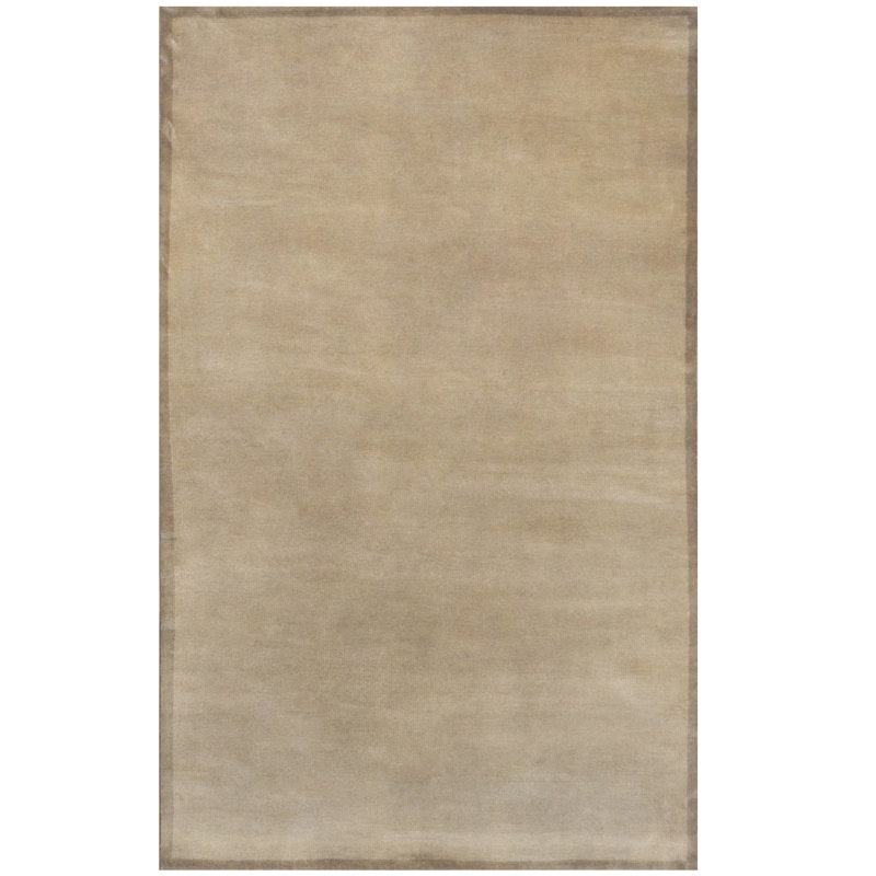 Tapis marocain ivoire en laine noué à la main de conception unique 5 pi x 8 pi Luesing