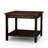 Longs Peak FSC Certified Eucalyptus 2-Shelf Outdoor Side Table, Espresso - Weather Resistant Patio Furniture
