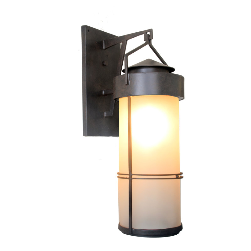 Glouster 1 - Light Outdoor Wall Lantern, Black Rust, Water