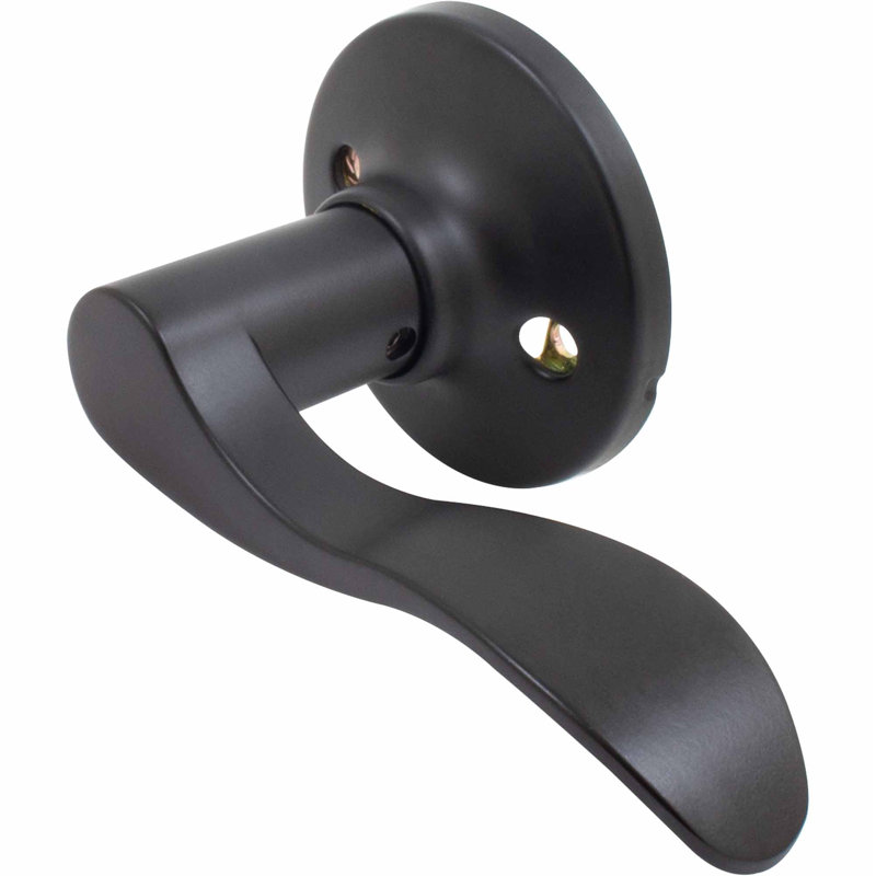 Matte Black Single Dummy Door Lever, Right
