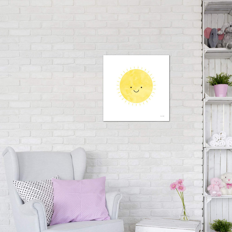 «Sunny Days» par Ann Kelle - impression d'art graphique, H 12 po x l 12 po x P 1,5 po, Toile tendue