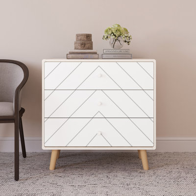 3 Drawer 80Cm W Chest of Drawer