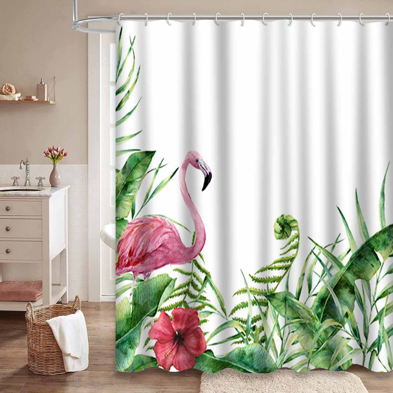 Rideau de douche avec 12 crochets Watercolor Tree, L 72 po x l 72 po