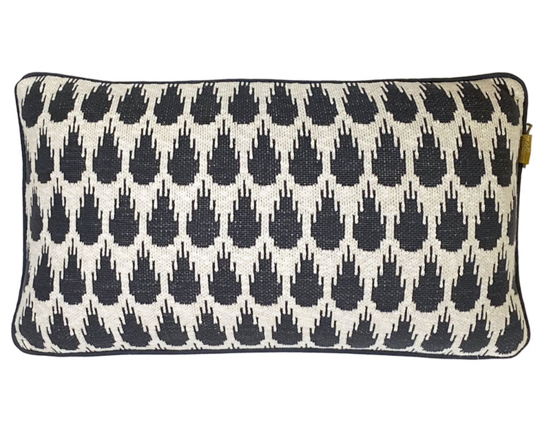  Cotton Rectangle Cushion 24" L Boho Decorative Pillow for Indoor Use
