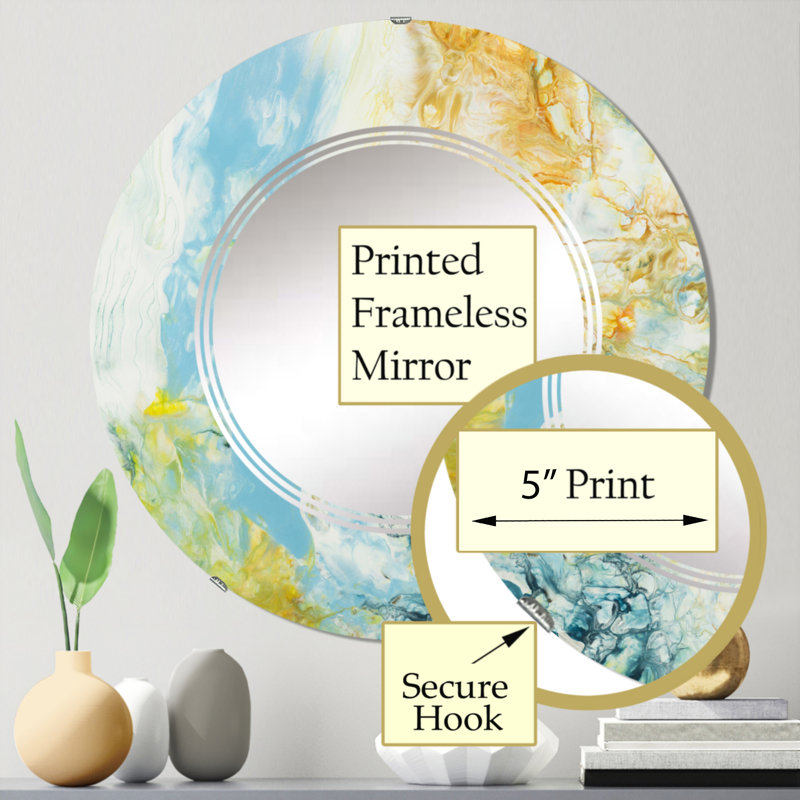 Miroir de salle de bain sans cadre, 24 po x 24 po
