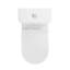 Toilette en céramique une, 1,1 / 1,6, allongée, hauteur confortable, blanc, et classe de siège