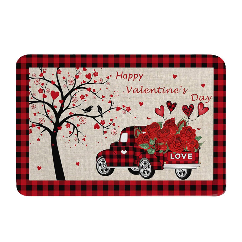  Tapis de décoration pour la Saint-Valentin, B
