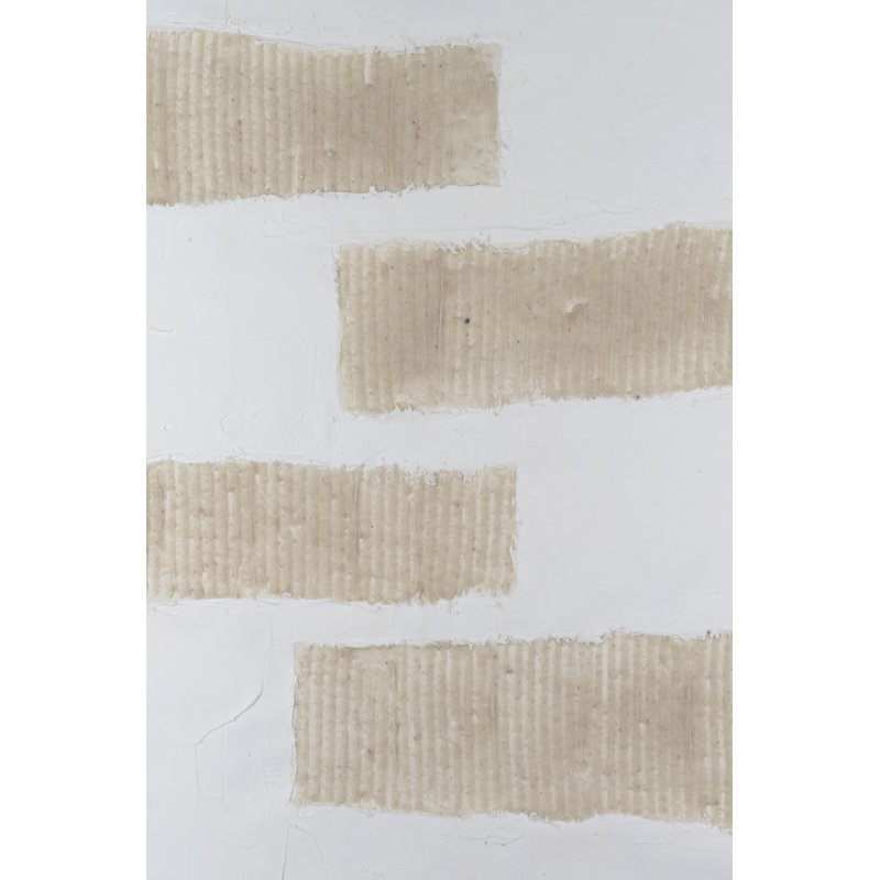 «Eraine Écru Textures II sur toile» par Michael Willett, reproduction, L 24 po x H 36 po