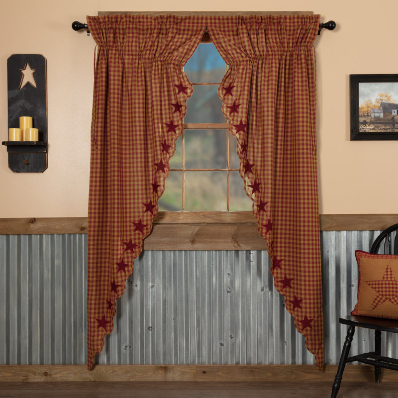 Ludowici 100% Cotton Room Darkening Curtain Panel Pair