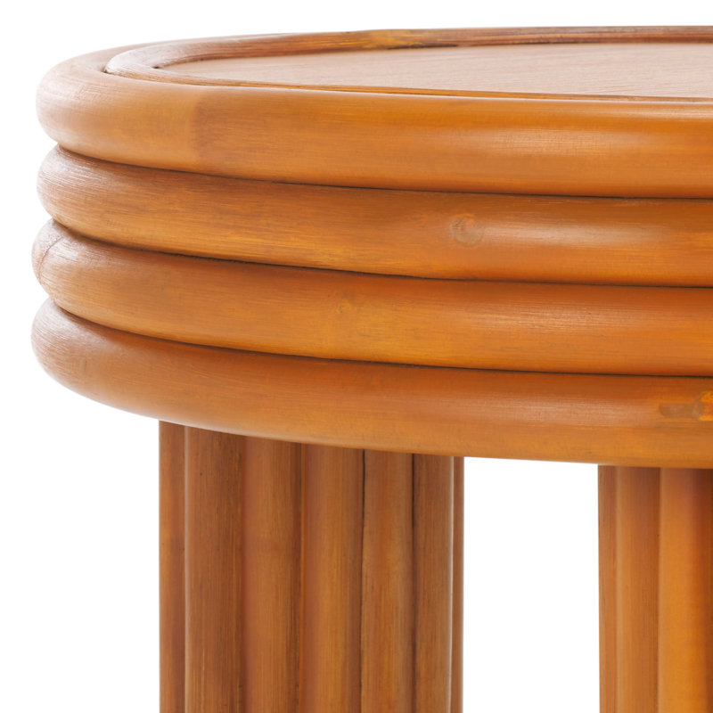Table d'appoint ronde en rotin Acad