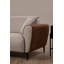 Élégant canapé-lit d'angle, structure en bois de hêtre et en carton, 85 po x 102,4 po x 33,5 po | Tissu 100% polyester, mécanisme de dossier pivotant, mousse gris doux et mousse de silicone, facile à nettoyer, couleurs beige et cannelle, parfait pour un confort peu encombrant-1196010638-1196010625