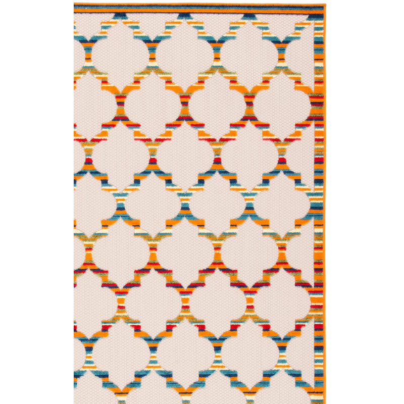 Dellora Performance Geometric Indoor/Outdoor Area Rug, Rectangle 9' x 12'