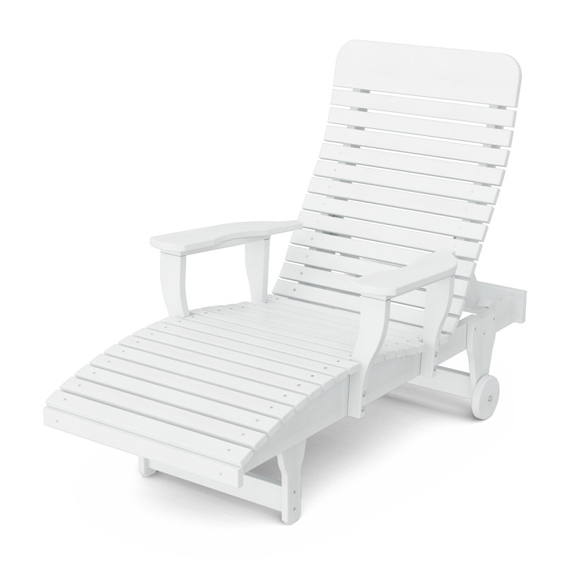 Signature Reclining Chaise Lounge, White