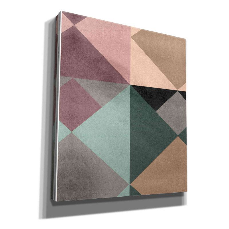 'Triangle-1' by Design Fabrikken, Giclee Canvas Wall Art, 30" H x 26" W x 1.5" D