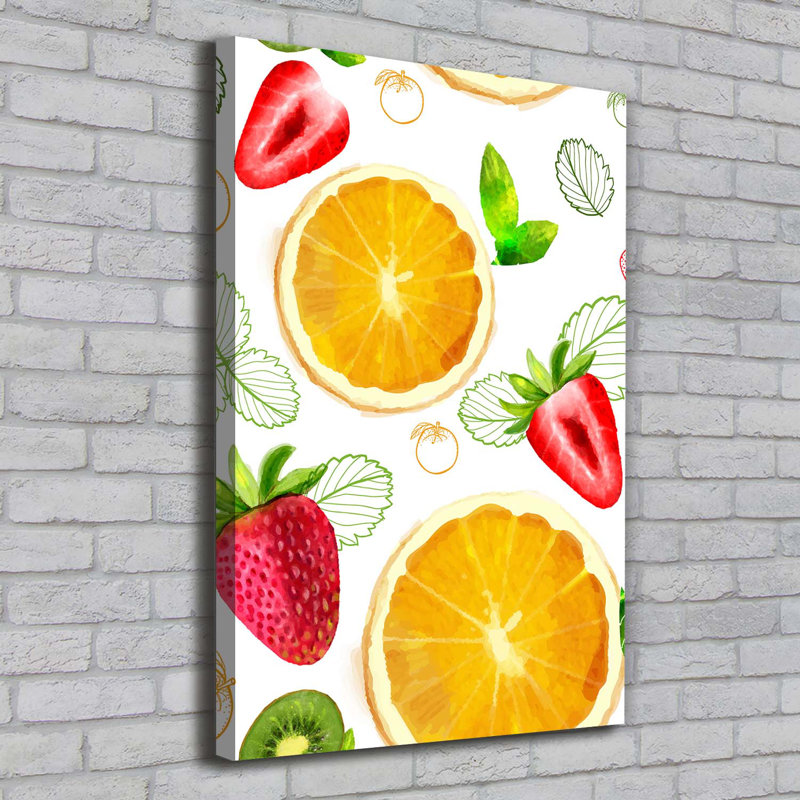 Fruits - Wrapped Canvas Print