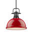 Luminaire suspendu dôme en acier à intensité variable 1 lumière Calico-595977825-595977830