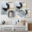 - Salon d'art mural abstrait en métal-99556942