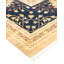 Tapis beige en laine noué à la main de conception unique 9 pi 3 po x 12 pi 1 po Bernel Mogul