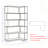Space-saving Mdf Bookcases Set, Dark Brown Finish, Modern Design For Home